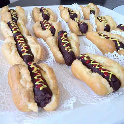 carnival party food hot dog cakes