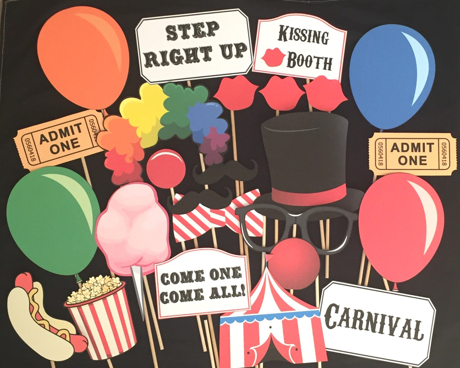 carnival photo booth props