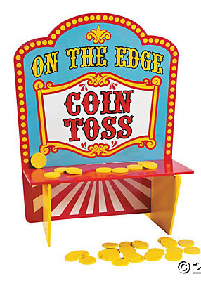 carnival party game coin toss