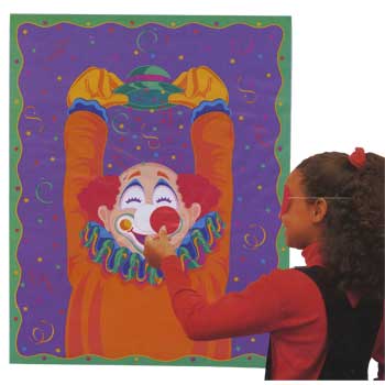 pin the nose on the clown game