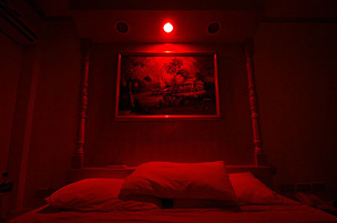 red light bedroom