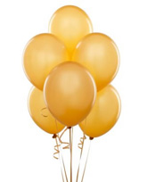 gold balloons