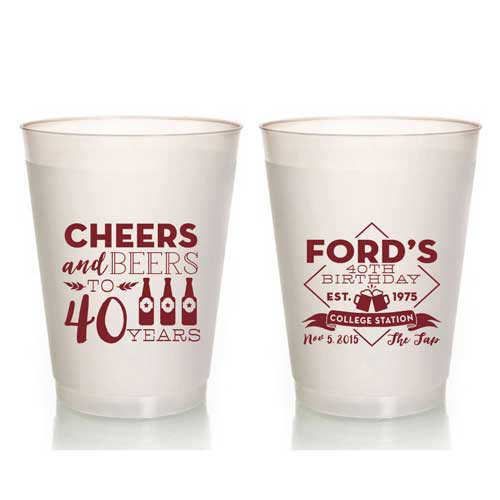 personalized party cups