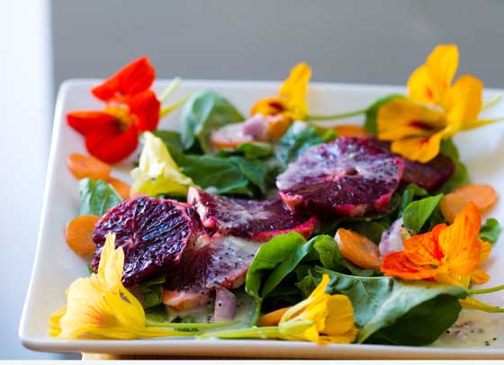 edible flower salads