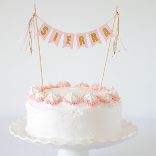 custom name birthday cake topper