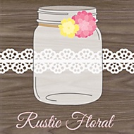 rustic floral party theme