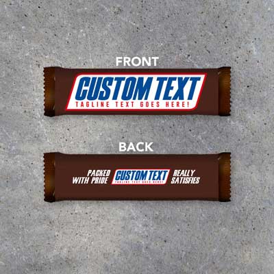 Snickers candy bar invitation