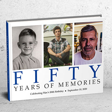 50 years of memories photo book