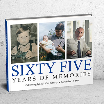 65 years of memories photo book
