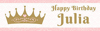 personalized princess banner