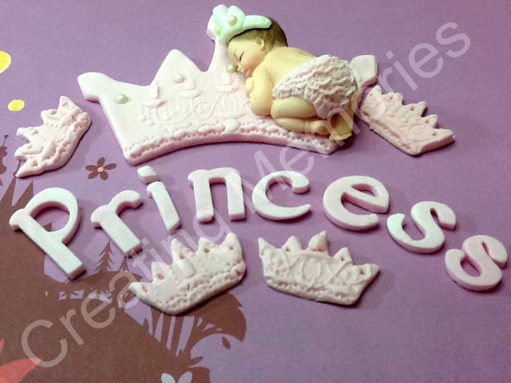 princess fondant cake topper