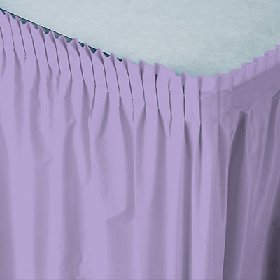 lavendar table skirt