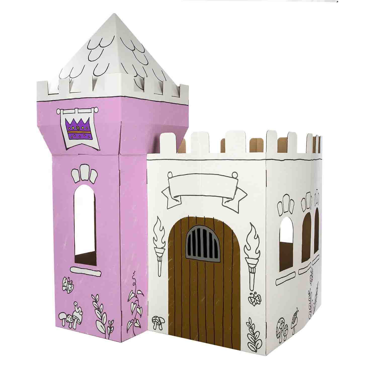 color your own princess castle
