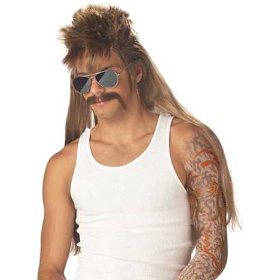 redneck party costumes mullet wigs