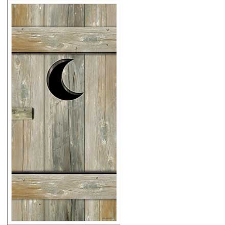 redneck party decorations outhouse door cover