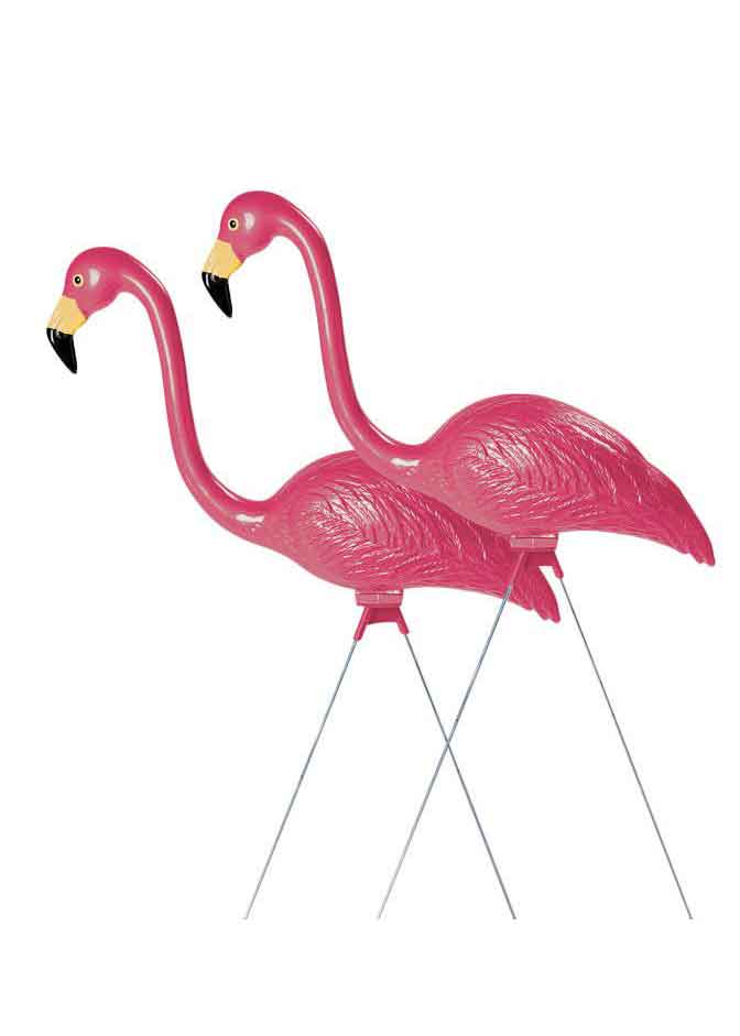 redneck party decorations plastic flamingos