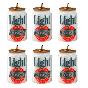 beer can candles