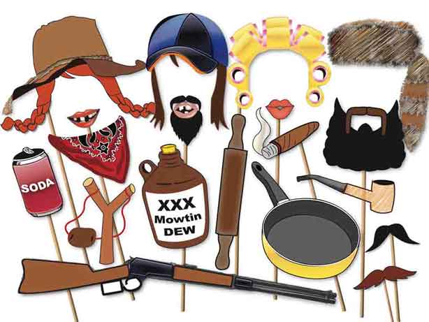 redneck party ideas hillbilly photo booth props