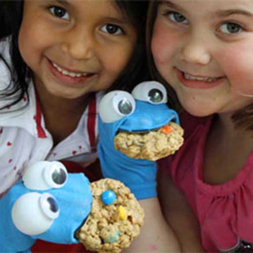 sesame street crafts cookie monster sock puppet