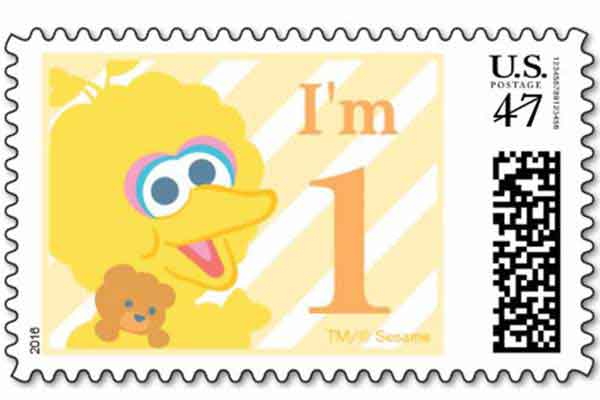 sesame street postage stamps