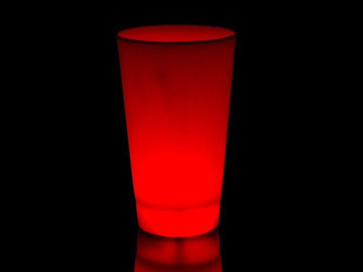 red LED glow cups