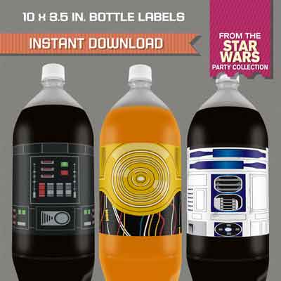 star wars drinks labels