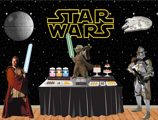 star wars dessert table