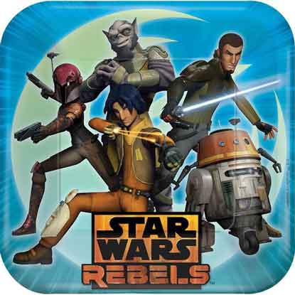 star wars rebels party plates
