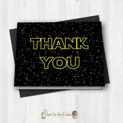 star wars thank you cards