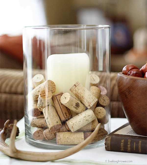 wine cork candle