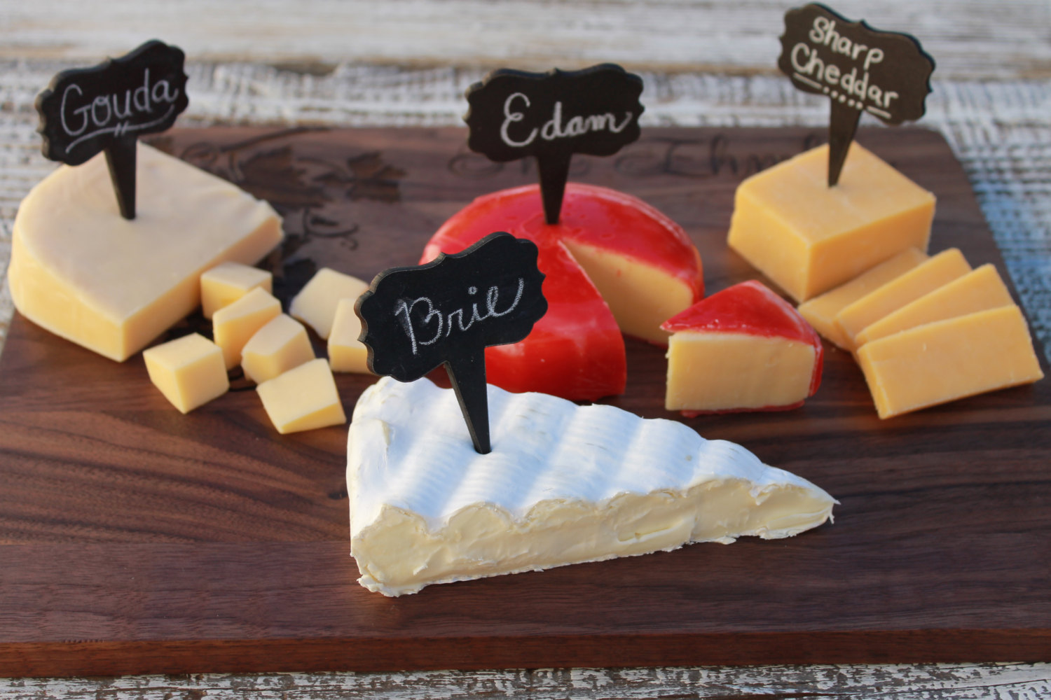 chalkboard cheese labels