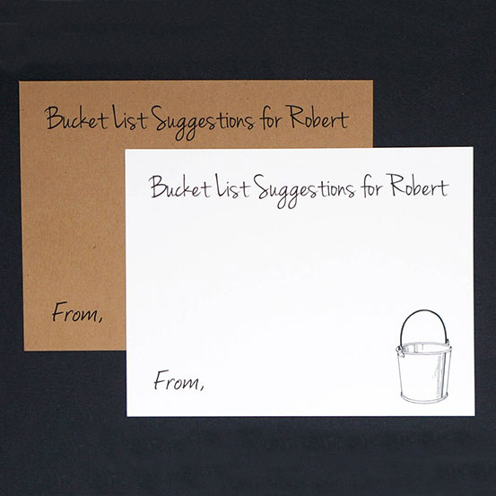 personalized bucket list cards
