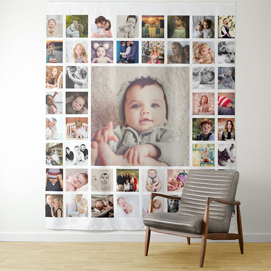 Photo collage backdrop