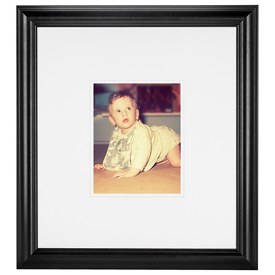 custom 30th birthday framed signing poster guestbook alternative with photo of birthday boy as a child