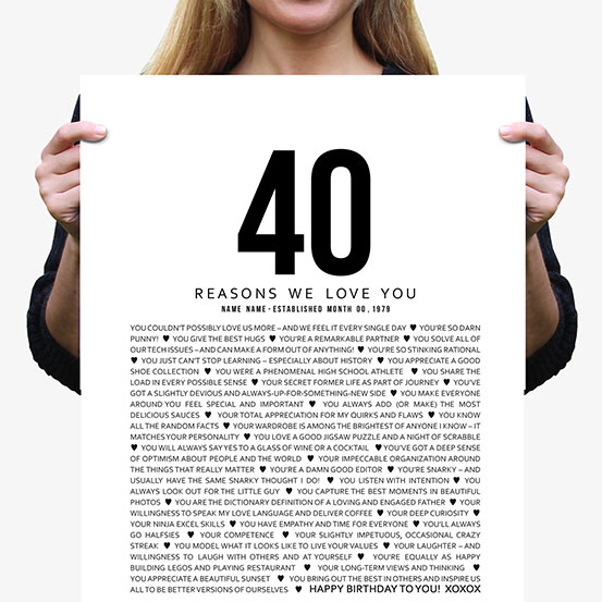 40 Reasons We Love You