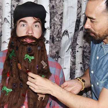 lumberjack beard decorating