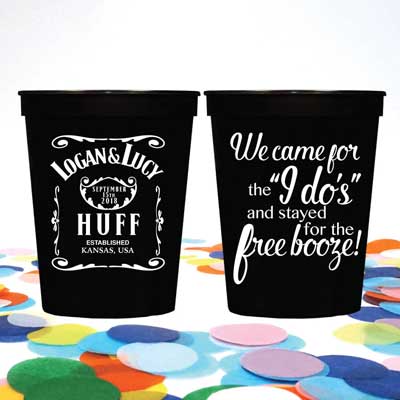 custom Jack Daniels party cups