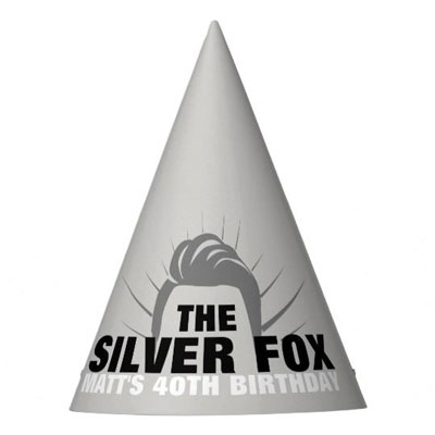 The Silver Fox party hats