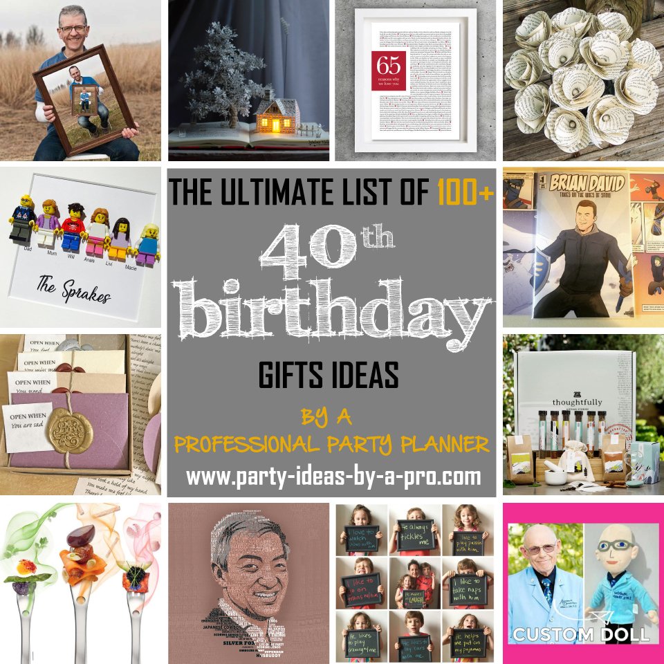 100+ 40th Birthday Gifts—by a Professional Party Planner