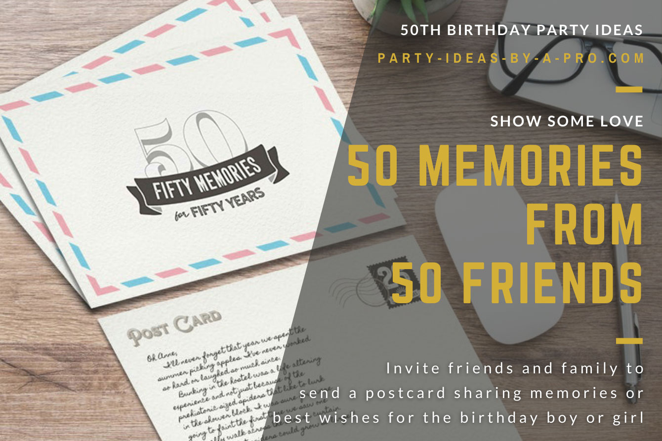 50 years of memories postcards