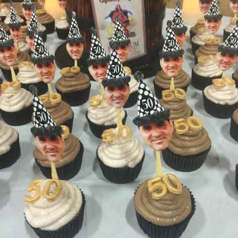 Custom photo cupcake toppers
