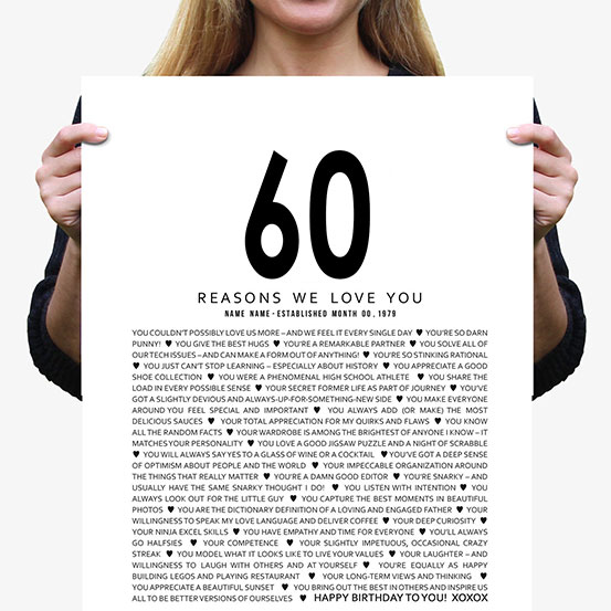 60 reasons We Love You