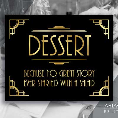 dessert - because no great story every started with salad