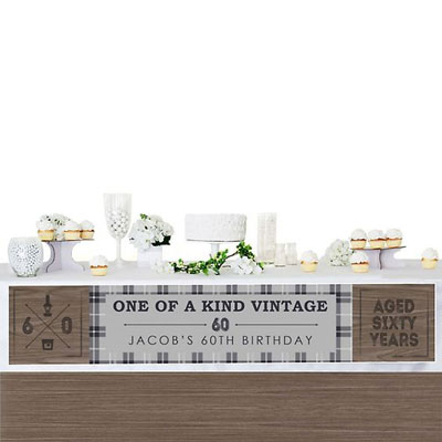 Aged to Perfection 60th birthday banner