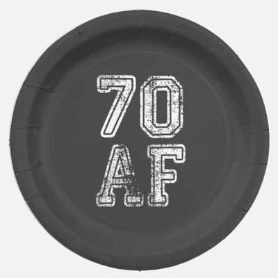 70 AF party plates