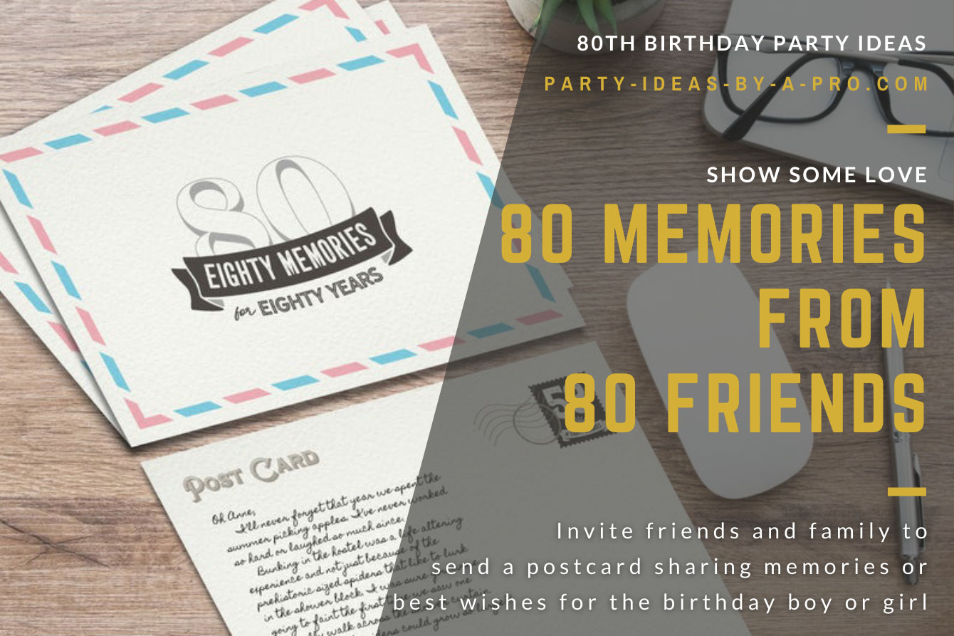 80 years of memories postcards