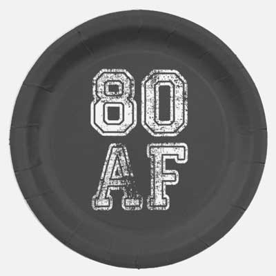 80 AF party plates