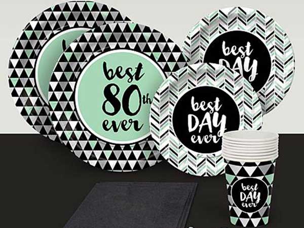 Best Day Ever 80th birthday party supplies