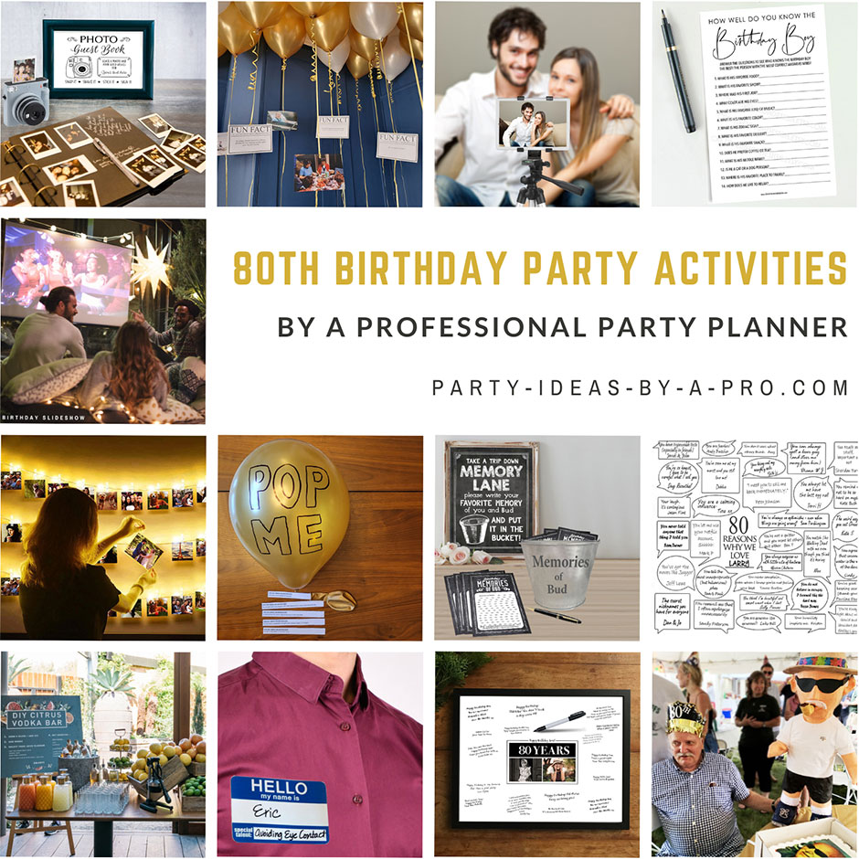 80th Birthday Party activities