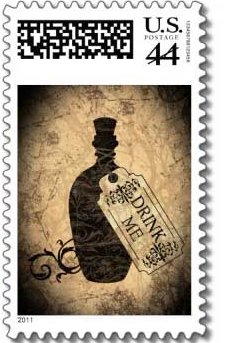 alice in wonderland postage stamps